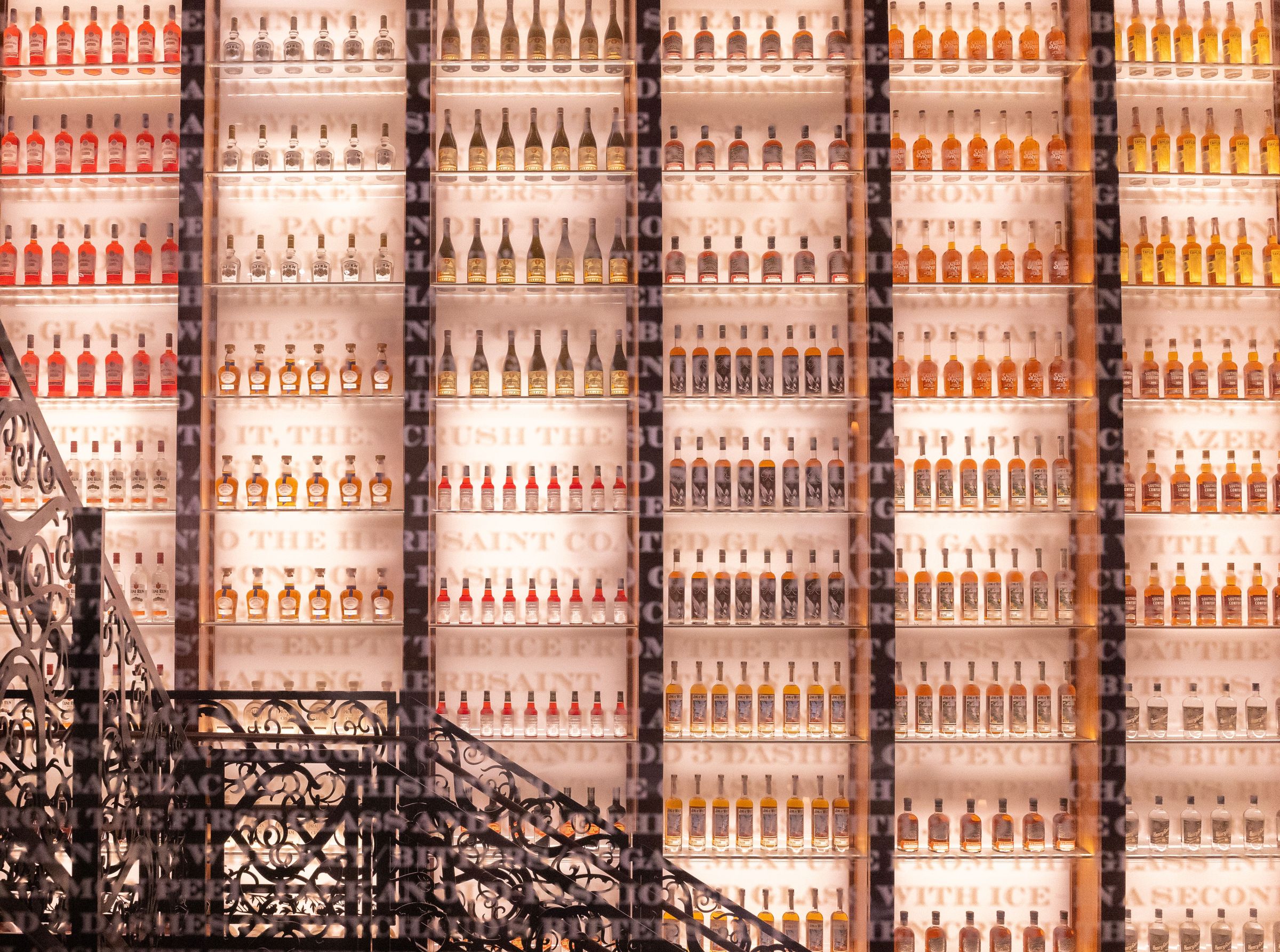 Custom LED neon signage in a beverage retail setting